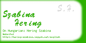 szabina hering business card